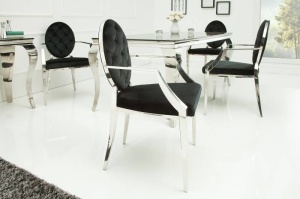 SCAUN DINING ELEGANT CU BRATE, BAROC, DIN METAL SI CATIFEA, ARTIM GROUP SELECTION - Img 7