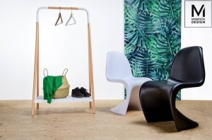 SCAUN DINING HOVER, NEGRU MAT, DIN POLIPROPILENA, STIL MODERN - Img 2