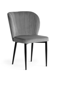 SCAUN DINING SHELLY GRI/NEGRU - DESIGN MODERN