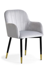 SCAUN DINING TULIP ARGINTIU/AURIU/NEGRU - DESIGN MODERN
