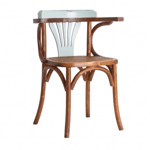 SCAUN HALVAD REF. 23719, ALBASTRU NATURAL, STIL CLASIC, DIN LEMN MASIV DE MESTEACAN, VIC