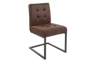 SCAUN RETRO, RIDER, PIELE ECO MARO VINTAGE, ASPECT INDUSTRIAL, ARTIM GROUP SELECTION
