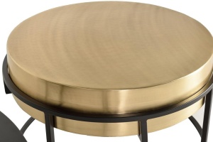 SET 2 MASUTE DE CAFEA 1187, AURIU/NEGRU, METAL, STIL MODERN G&C - Img 3