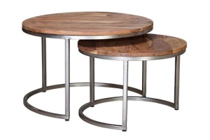 SET 2 MASUTE DE CAFEA HOPPER , MARO/NEGRU, DIN LEMN DE MANGO SI METAL, STIL MODERN