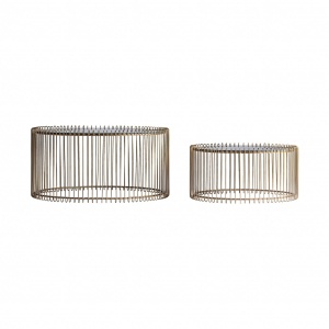 SET 2 MASUTE DE CAFEA NIZHNI REF. 23703, DIN METAL SI STICLA, STIL VINTAGE, VIC