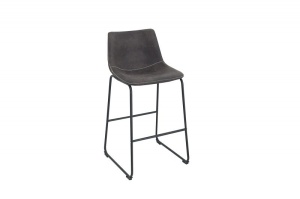 SET 2 SCAUNE DE BAR GRI VINTAGE, DJANGO 38110, DESIGN VINTAGE - Img 2