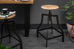 SET 2 SCAUNE DE BAR IRON FROST 39397 STIL VINTAGE