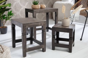 SET 3 MASUTE DE CAFEA FINCA, DIN LEMN DE SALCAM, COD 39658 - Img 2