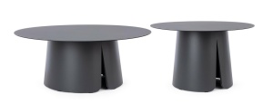 SET DE MASUTE DE CAFEA BRYAN, NEGRE, CONFECTIONAT DIN ALUMINIU, STIL MODERN
