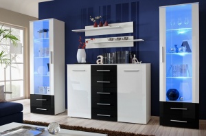 SET MODULAR LIVING CU LED GALINO D 23 WSHWH GD STIL MODERN ASM