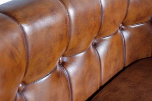 SOFA 2 LOCURI DIN PIELE SI STRUCTURA DIN METAL, MARO/NEGRU, ARTIM GROUP COLLECTION - Img 4