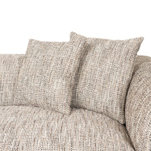SOFA HOXTON CU 3 LOCURI BE TRENDY 170 BEIGE, S5170, CONFECTIONATA DIN LEMN DE PIN, METAL, SPUMA SI 100% POLIESTER, RICHMOND INTERIOR - Img 3