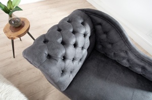 SOFA STIL ENGLEZESC GRI ANTIC CHESTERFIELD 37475 - DESIGN VINTAGE - Img 3