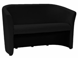 SOFA TM-2, NEGRU, CU TAPITERIE DIN PIELE ECOLOGICA, STIL MODERN, SIGNAL - Img 1