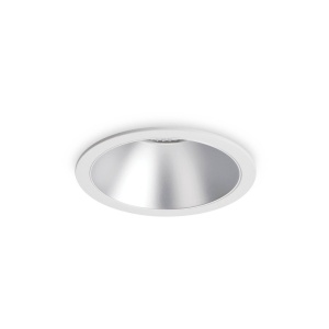 SPOT INCASTRAT GAME ROUND WHITE SILVER STIL MODERN IDEAL LUX
