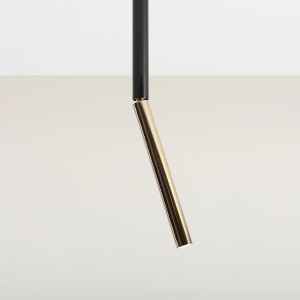 SPOT STICK S, 42 CM, NEGRU/AURIU, DIN METAL, STIL MODERN