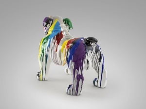 STATUETA DECORATIVA HUGO, 110x94 CM, DIN RASINA POLIESTERICA SI FIBRE DE STICLA, STIL MODERN - Img 5