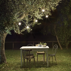 SUSPENSIE FIESTA SP5, NERO, DESIGN MODERN, IDEAL LUX