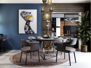 TABLOU CANVAS PERFIL I, 90x120 CM, STIL MODERN - Img 3