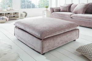 TABURET/FOTOLIU PENTRU CANAPEA 100CM, HEAVEN TAUPE ANTICHIZAT, DESIGN MODERN