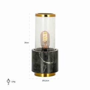 VEIOZA CONAN NEGRU/AURIU, CONFECTIONATA DIN MARMURA SI METAL, STIL MODERN - Img 2