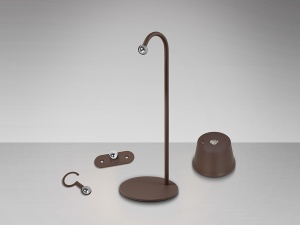 VEIOZA CUCO, 34 CM, MARO/OPAL, DIN METAL SI ABS, STIL MODERN - Img 3