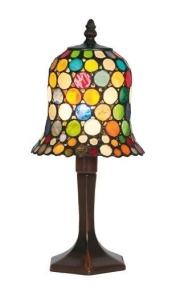 VEIOZA DEOSEBITA TIFFANY, COD Y604, DIN METAL SI STICLA