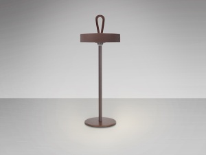 VEIOZA GONG, 35 CM, MARO/OPAL, DIN METAL SI ABS, STIL MODERN - Img 5