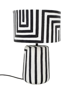 VEIOZA STRICE 44 CM, ALB/NEGRU, CONFECTIONATA DIN HARTIE, STIL MODERN