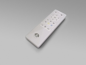 VENTILATOR SIROCO, CU TELECOMANDA, 30 CM, ALB, DIN METAL SI LEMN, STIL MODERN - Img 6