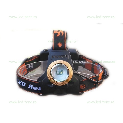 Lanterna LED Frontala 8W Lumina Alb-Verde