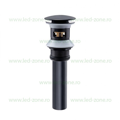 Sifon Lavoar Cu Prea Plin Negru Mat LZ8019H11
