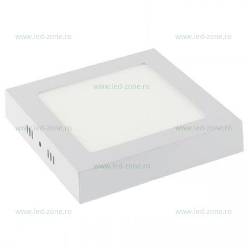 Spot LED 12W Patrat Alb Aplicat