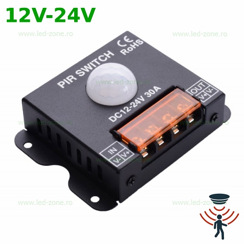 Senzor Miscare Programabil Aplicat 12V-24V
