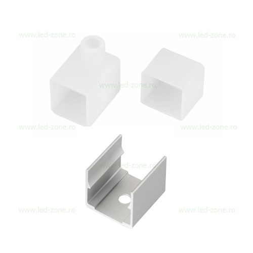 Set 2 Capace Protectie Profil Flexibil Silicon 12x12mm