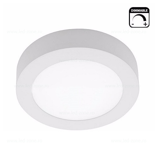 Spot LED 18W Rotund Alb Aplicat Dimabil