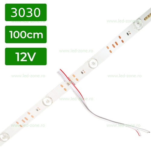 Banda Rigida 12 Module LED 3030 cu Lupa 12V