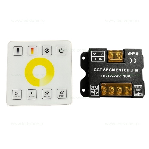 Controller Banda LED CCT 10A 120W cu Telecomanda de Perete
