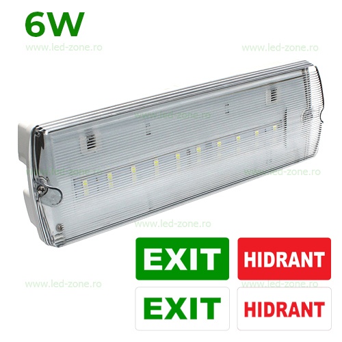 Indicator LED 10W Exit Hidrant IP65 cu Autocolant