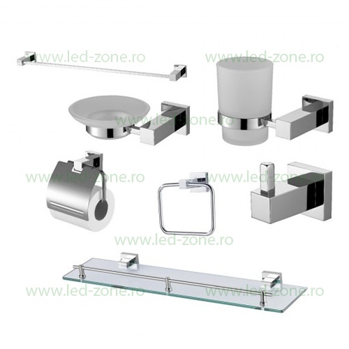Set Complet Accesorii Pentru Baie Cromat LZ28600