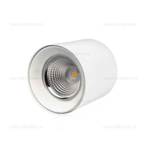 Spot LED 30W COB Rotund Alb Aplicat