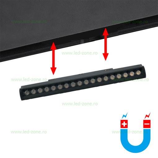 Spot LED Magnetic 18W Liniar Clar Ultra Sim LL2
