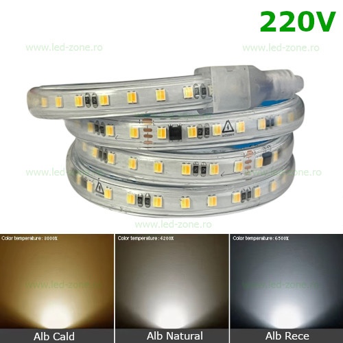 Banda LED 2835 108 SMD/ML 4 Functii 220V