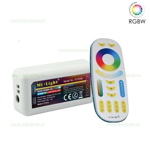 Controller Banda LED RGBW 10A 120W Telecomanda RF 4 Zone