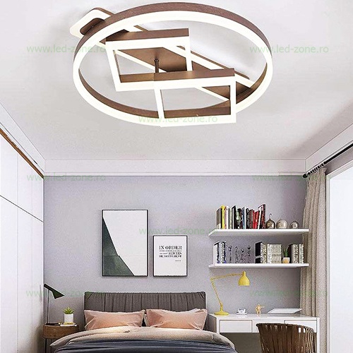 Lustra LED 100W 3 Segmente Dimabila cu Telecomanda LZC852