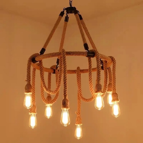 Lustra Rustic 8 Socluri E27 LZ8856