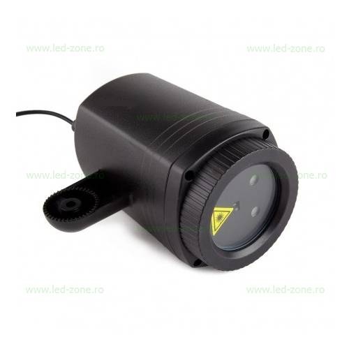 Proiector LED Laser cu Proiectie Lumini si Telecomanda Exterior