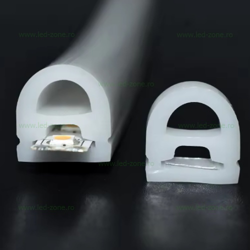 Clema Fixare Profil Flexibil Semirotund Silicon 15x17mm