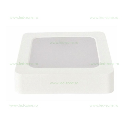 Spot LED 24W Patrat Alb Aplicat SOLE