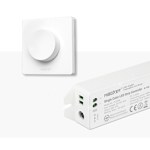 Controller Banda LED Monocrom 12A 144W cu Variator de Perete